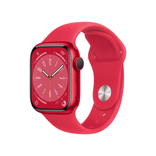 Apple Watch Series 8 (GPS) - Caja de aluminio (PRODUCT)RED de 41 mm - Correa deportiva (PRODUCT)RED - Talla única-1
