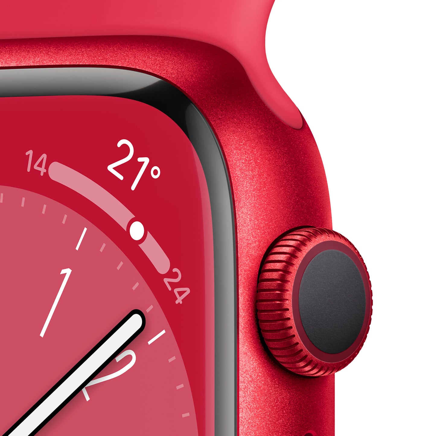 Apple Watch Series 8 (GPS) - Caja de aluminio (PRODUCT)RED de 41 mm - Correa deportiva (PRODUCT)RED - Talla única